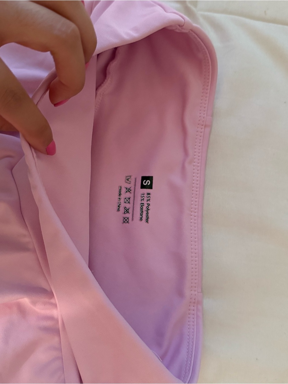 Light Bubblegum Pink Bandeau Swim Top - Picture 2 of 2